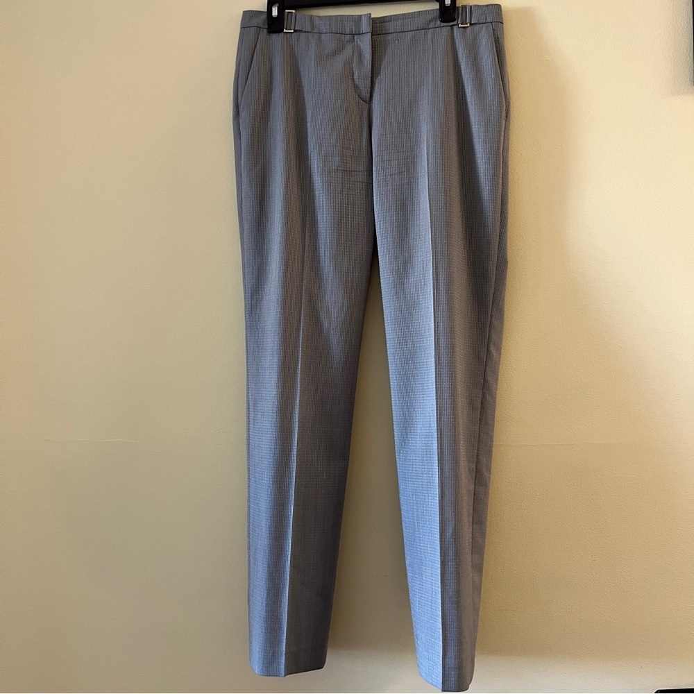 Hugo Boss Gray Tailored Trousers with Classic Straight-Leg Cut